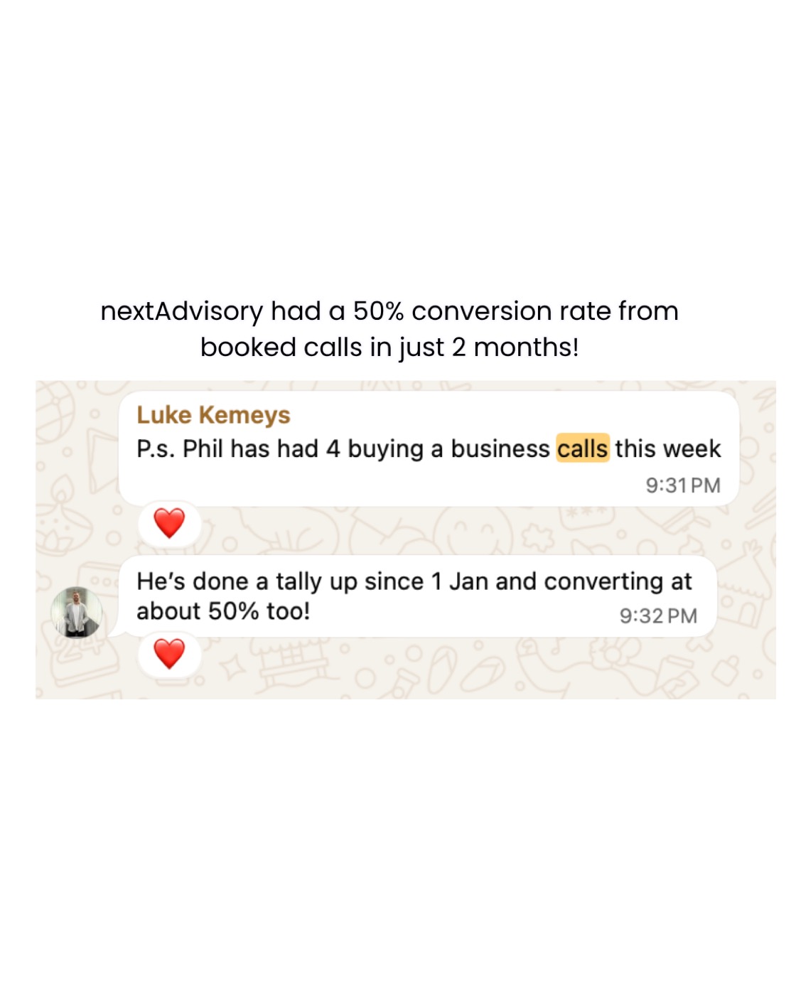 Client feedback from NextAdvisory
